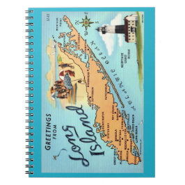 Caderno em espiral de Long Island NY