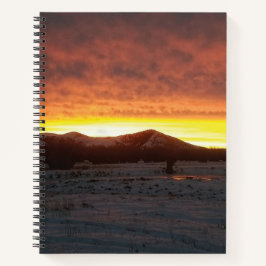 Caderno em espiral Sunset Snow