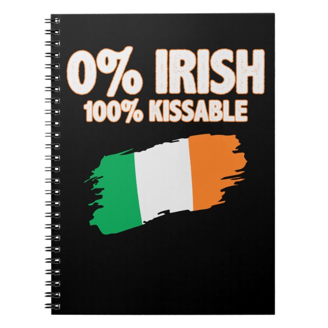 Caderno Espiral 0% Irlandês 100% Beijável (Frente)
