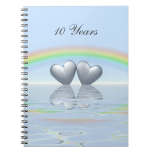 Caderno Espiral 10º Aniversário Tin Hearts