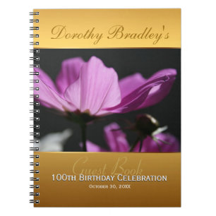 Caderno Espiral 100ª Celebração de Aniversário Personalizado G