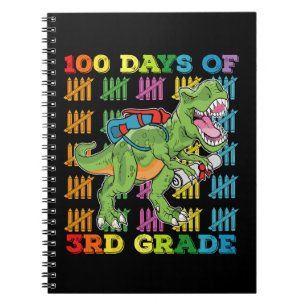 Caderno Espiral 100 Dias Da 3ª Série Da Escola Do Dinossauro T Rex