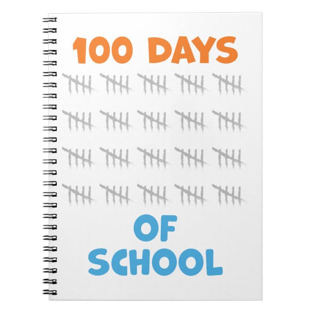 Caderno Espiral 100 Dias de Escola (Frente)