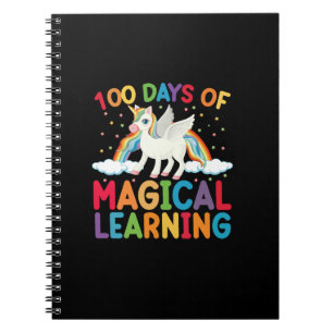 Caderno Espiral 100 Dias de Escola de Aprendizado Mágico Meninas U