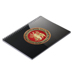 Caderno Espiral [100] Dragão islandês, Landvæ ttir [Dourado]