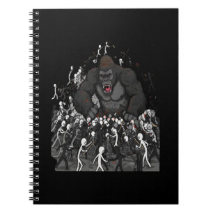 Caderno Espiral 100 Homens vs 1 Gorila, Presente para Ele, Debate