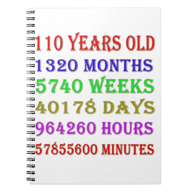 Caderno Espiral 110.º Aniversário — Marcos (Frente)