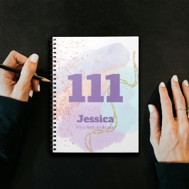 Caderno Espiral 111 Alinhar e Manifestar Números de Anjos Altos Vi