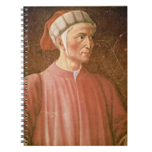 Caderno Espiral 1265-1321) detalhes de seu busto, franco de Dante