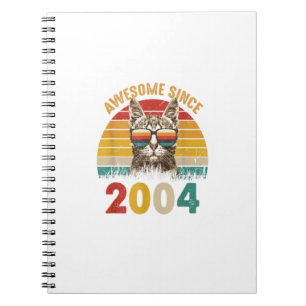 Caderno Espiral 18º Presente De Aniversário Para Um Gato Ao Longo