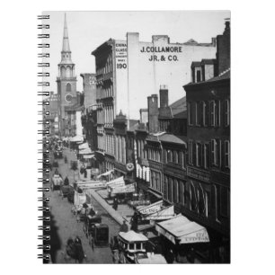 Caderno Espiral 1859: Tráfego e lojas na rua de Washington