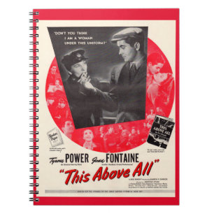 Caderno Espiral 1942 Isto Acima de tudo poster de filme