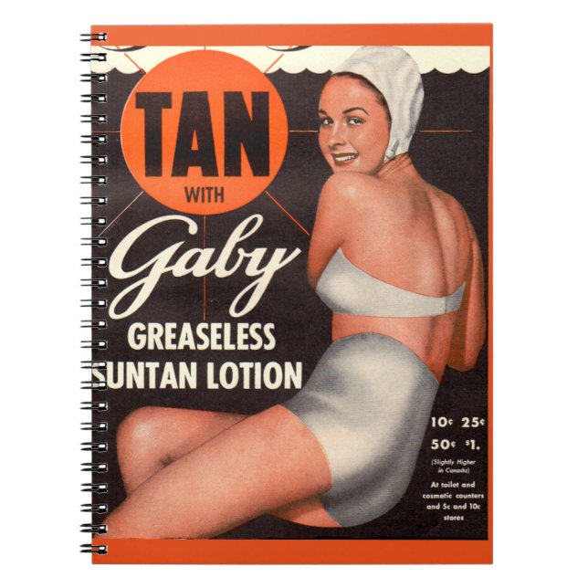 Caderno Espiral 1950 Gaby Suntan Lotion e (Frente)