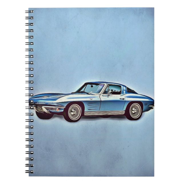 Caderno Espiral 1963 Chevrolet Corvette Sting Ray Coupe (Frente)