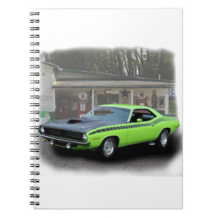 Caderno Espiral 1970 Plymouth AAR Cuda na série de estação de e