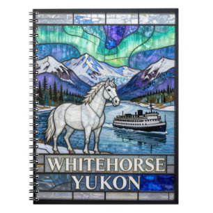 Caderno Espiral 1. Whitehorse Yukon Paisagem do Norte ❄️