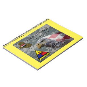 Caderno Espiral 1rua Armor Div Iraque Combat Veteran