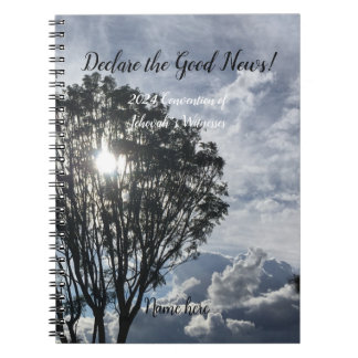 Caderno Espiral 2024 JW Convention sunlight with name