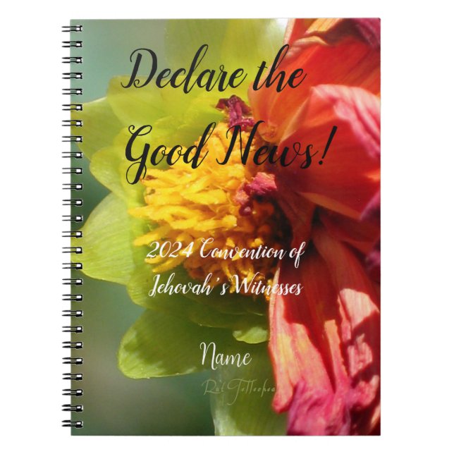 Caderno Espiral 2024 JW Declare the Good News and name  (Frente)