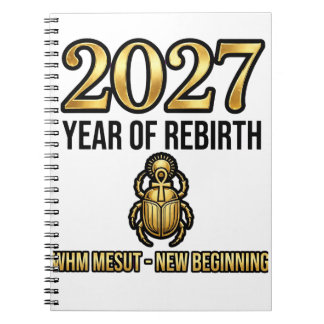 Caderno Espiral 2027 ANO DE RENASCIMENTO PNG | Personagem Princip