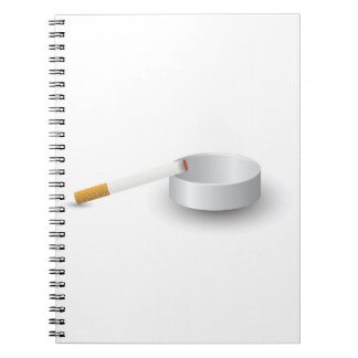 Caderno Espiral 260Ashtray e cigarro