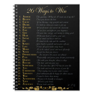 Caderno Espiral 26 maneiras de ganhar ouro de baixo Diário