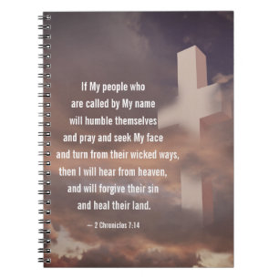 Caderno Espiral 2 Crônicas 7:14 Se minhas Pessoas rezarem