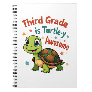 Caderno Espiral 3º ano de Turtle y incrível 3º ano de volta a Sch