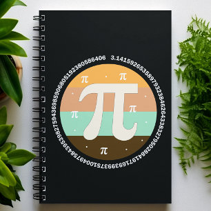 Caderno Espiral 3.14 Design do Dia Nacional do Pi - Ideia de Prese
