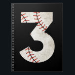 Caderno Espiral 3 Aniversário de Baseball<br><div class="desc">camiseta de presente do time de beisebol da bandeira americana,  equipe de beisebol da bandeira americana,  camisa de beisebol,  camisas da mãe do beisebol</div>