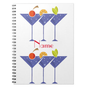 Caderno Espiral 3 Cocktails Martini Thunder_Cove