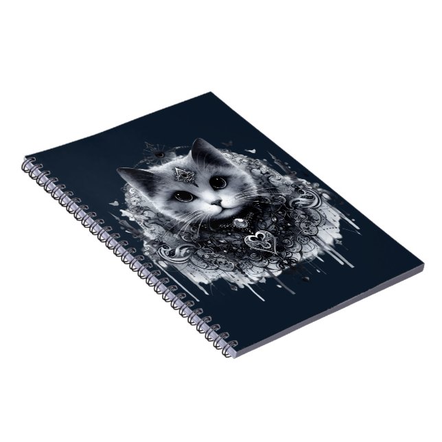 Caderno Espiral #3 Gótico Gato (Lado Direito)