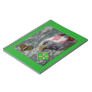 Caderno Espiral 4ª Infantaria Div Iraque Combate Veteran