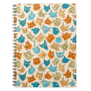 Caderno Espiral 40 rostos de gatos e uma cauda