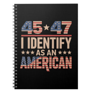 Caderno Espiral 45 47 Eu Me Identifico Como Um Trump Presidente Am