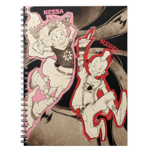 Caderno Espiral 4 monstro pequenos - grupo