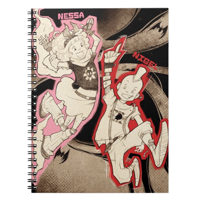 Caderno Espiral 4 monstro pequenos - grupo (Frente)