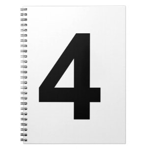 Caderno Espiral 4 - número quatro