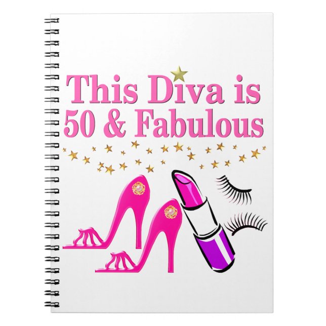 CADERNO ESPIRAL 50 E DIVA FABULOSA (Frente)