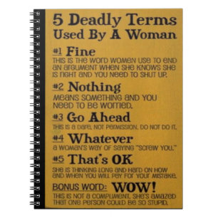 Caderno Espiral 5 termos mortais