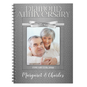 Caderno Espiral 60º Convidado Annivetersário de Casamento de Diama