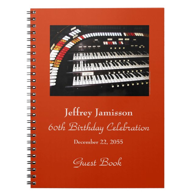 Caderno Espiral 60º Livro de Convidados da Festa de aniversário, O (Frente)