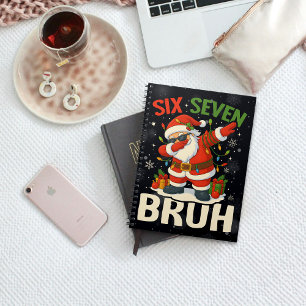 Caderno Espiral 67 Meme Seis Sete Bruh Divertido Natal 6 7