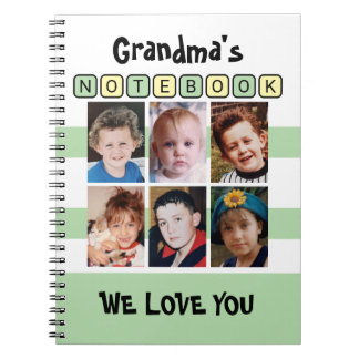 Caderno Espiral 6 photo love you green grandma's