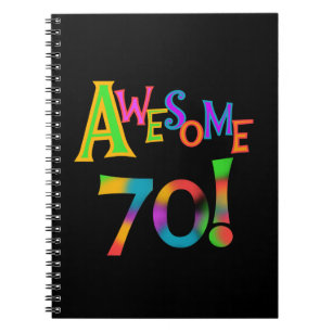 Caderno Espiral 70 t-shirt e presentes impressionantes do anivers