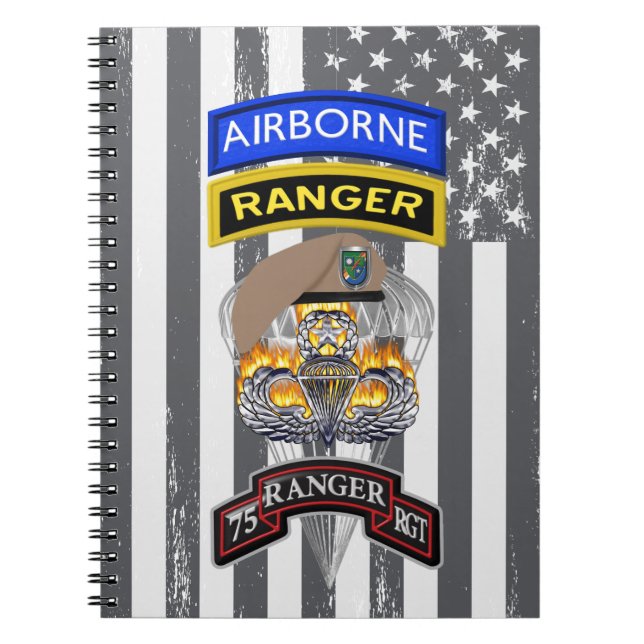 Caderno Espiral 75º Regimento Ranger "Sua Sponte" (Frente)