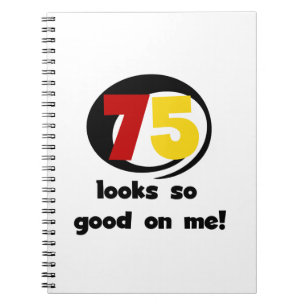 Caderno Espiral 75 olhares tão bons em mim t-shirt e presentes
