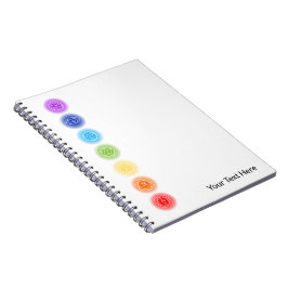Caderno Espiral 7 Símbolos Chakra