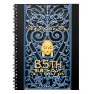 Caderno Espiral 85.ª Celebração de Aniversário Art Deco Convid