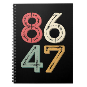 Caderno Espiral 86 47 Anti Trump Estilo Retro Vintage Anos 80